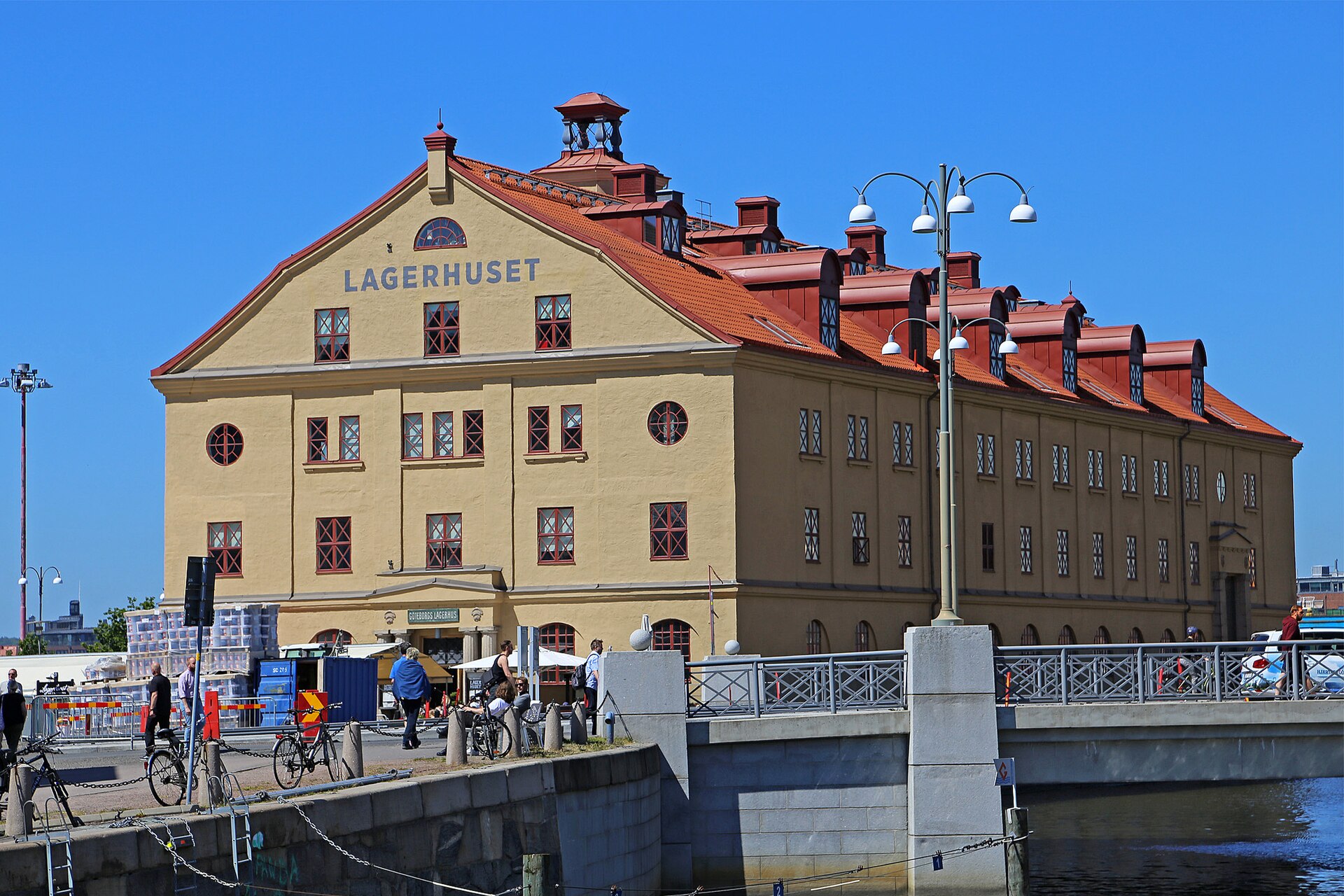 Warehouse beside Rosenlund Canal in Gothenburg