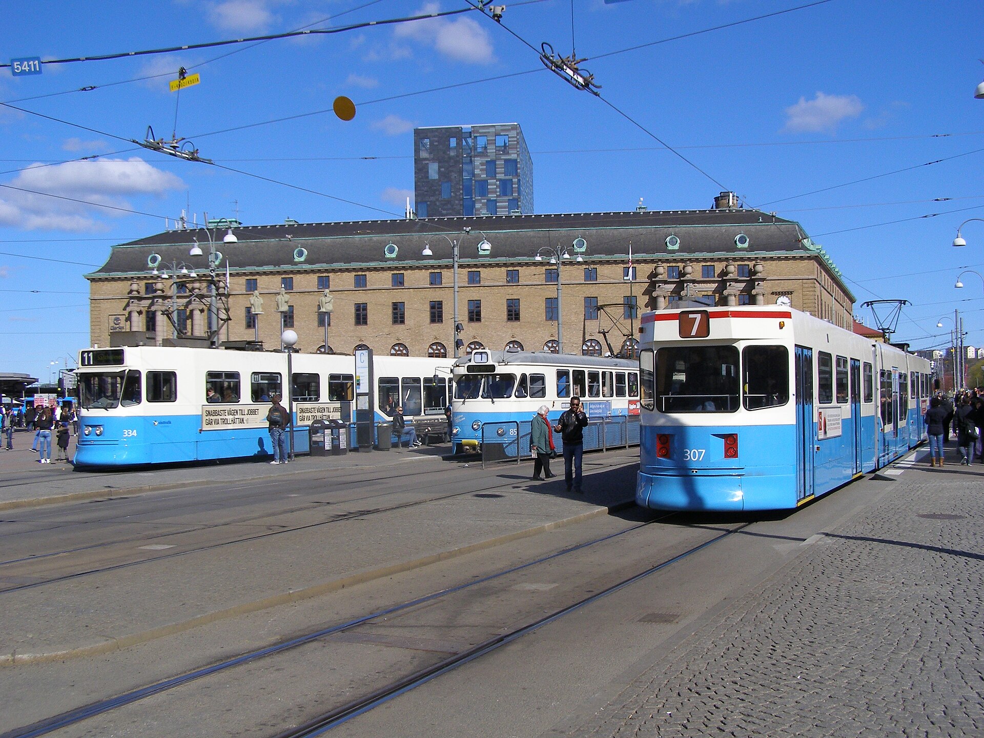 Gothenburg tram at Drottningtorget